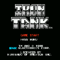 Iron Tank Title Screen